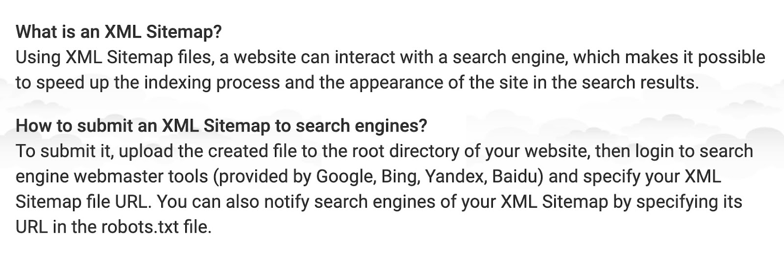 Guide on MySitemapGenerator explaining what is an XML Sitemap and how to submit it to search engines.